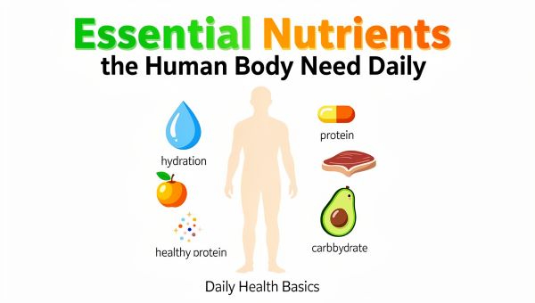 essential nutrients the human body needs daily