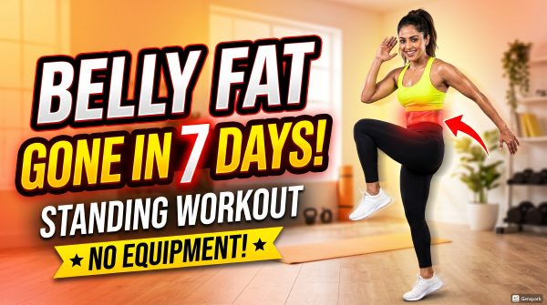 one minute standing exercises to lose belly fat